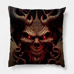 Demon face Pillow