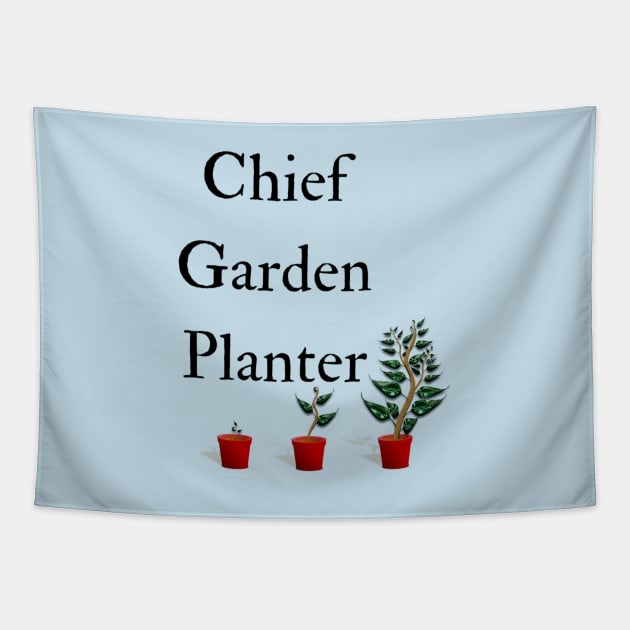 Chief Garden Planter Tapestry by Style Conscious