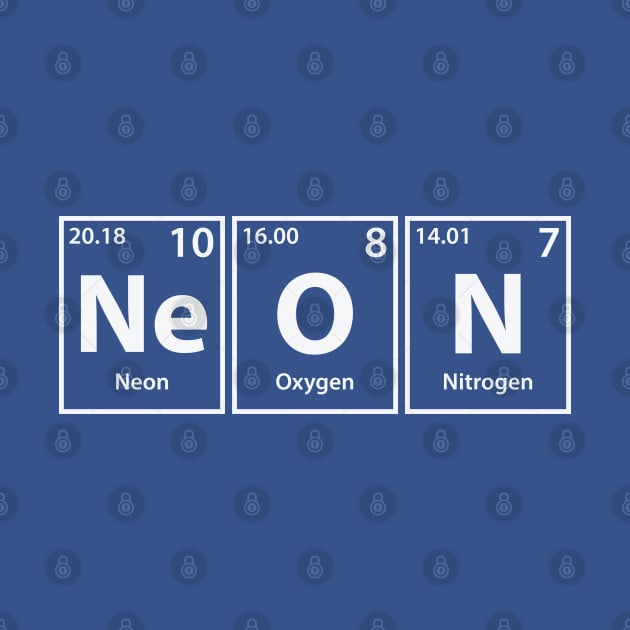 Neon (Ne-O-N) Periodic Elements Spelling by cerebrands