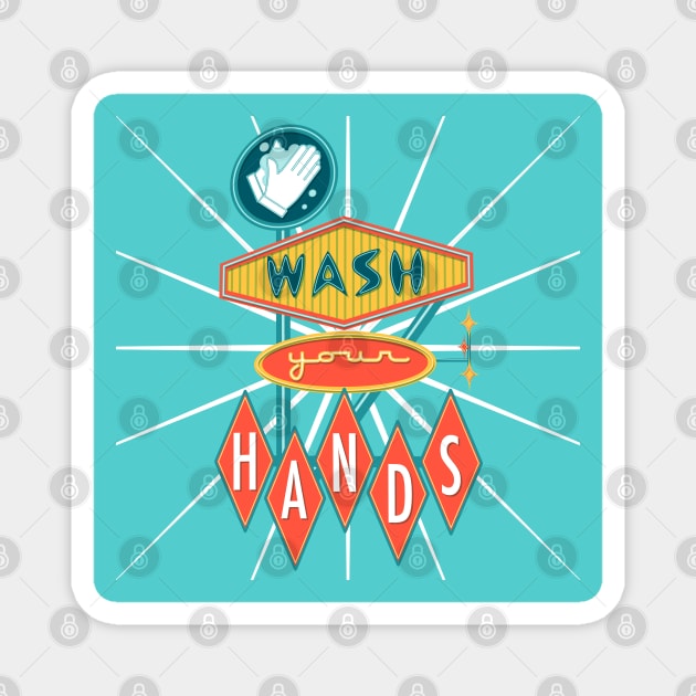 Wash Your Hands Magnet by monkeyminion