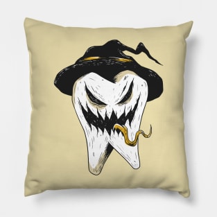Creepy Halloween Tooth Pillow