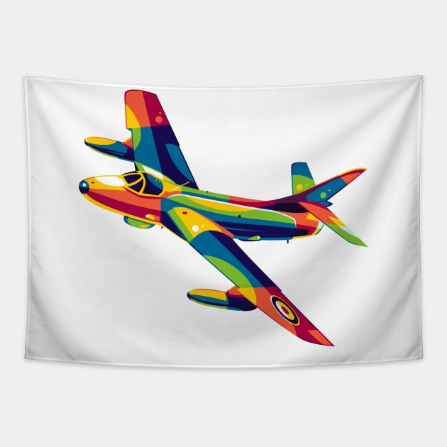 Hawker Hunter Flying Bird Tapestry by wpaprint