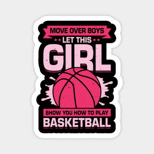 Female Basketball Player Girl Gift Magnet