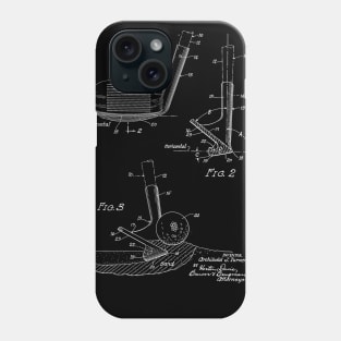 Golf Club Vintage Patent Drawing Phone Case