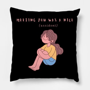 Meeting you was a nice Accident Pillow