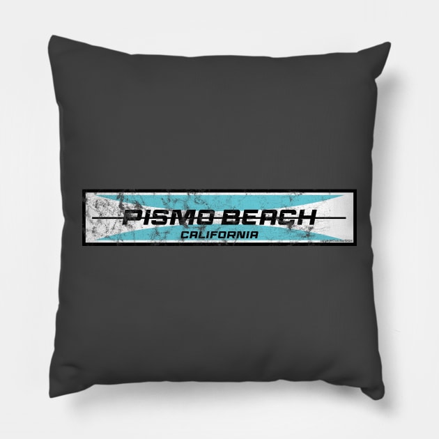 Pismo Beach California Breaks Pillow by Kytchensync