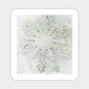 Glittery Snowflake No. 3 Magnet