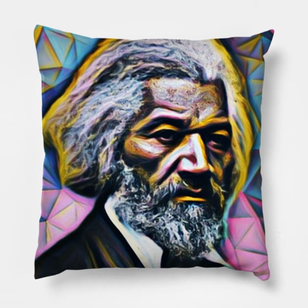 Frederick Douglass Portrait | Frederick Douglass Artwork 3 Pillow by JustLit