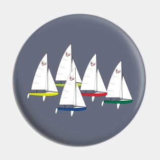 International 505 Sailboats Racing Pin