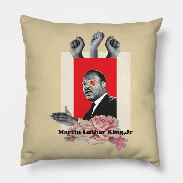 Martin Luther King Pillow by Verge of Puberty