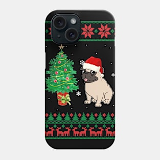 Pug Merry Xmas Ugly Christmas Phone Case