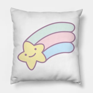 A cute shooting star falling Pillow