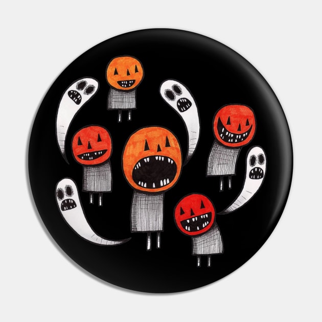 Pumpkin People Pin by The Ghost In You