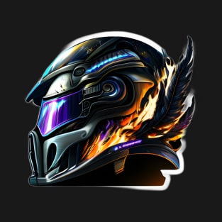 Super Bike Aggressive Looking Helmet T-Shirt