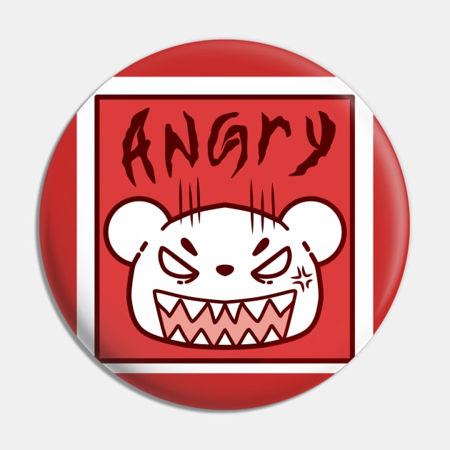 angry bear Pin by Little Crow Head