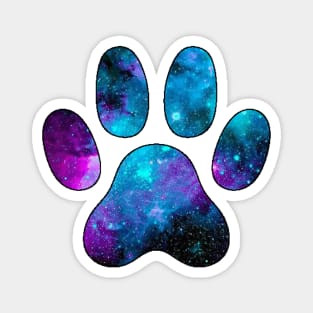 Galactic Paw Print Magnet