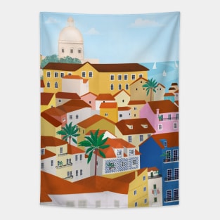 Lisbon city, Portugal Tapestry