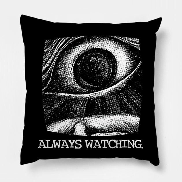 Always Watching Pillow by  TigerInSpace