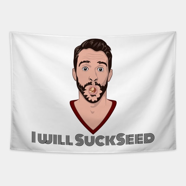 I Will Succeed in Sucking a Seed Tapestry by MonkeyBusiness