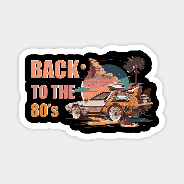 Back To The 80's Magnet by vectrus