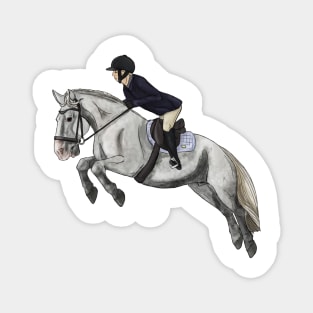 Dappled Grey Cob Showjumping - Commission Magnet