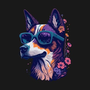 Cute Dog Graphic Illustration Design T-Shirt