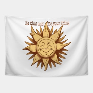 Be Kind and Do Your Thing | Celestial Sun Tapestry