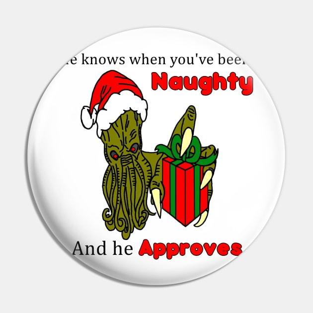 Christmas Santa Cthulhu Pin by imphavok