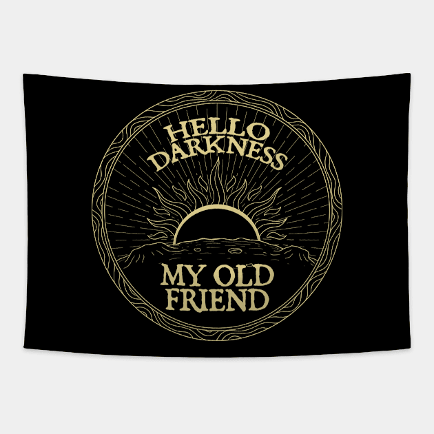 Hello Darkness My Old Friend Tapestry by juragan99trans