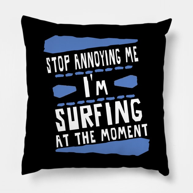 Surfing Surfing Coast Monster Wave Sea Pillow by FindYourFavouriteDesign