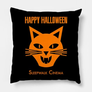 Happy Halloween Cat - Dark Pillow