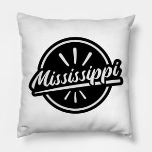 Mississippi States Lettering Pillow