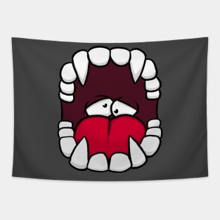 Cartoon Fangs Tapestry