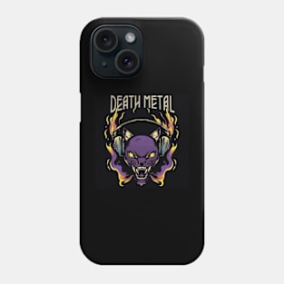 Death Metal Satanic Baphomet Cat Phone Case