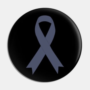 Skin Cancer - Black Ribbon - Awareness Pin