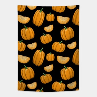 Halloween vintage watercolor pumpkin Tapestry