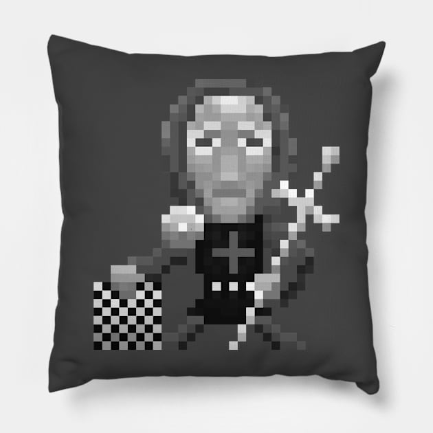 The Returning Crusader Pillow by badpun