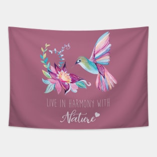 Hummingbird | Live in Harmony with Nature Tapestry