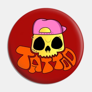 Inked Street Skull Pin