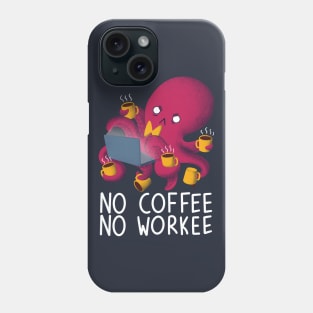 No Coffee No Workee Phone Case