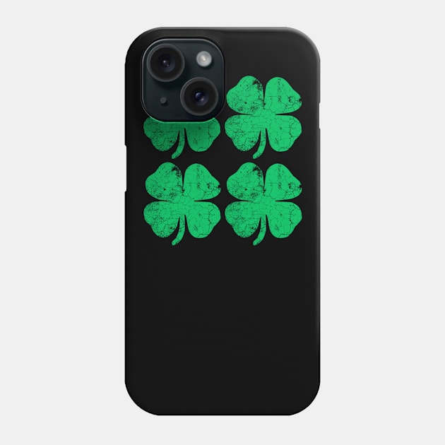 Four Irish American Flag Ireland Shamrock St Patrick Day Phone Case by dashawncannonuzf