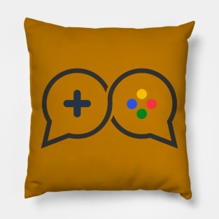 The Retro Perspective Logo Pillow