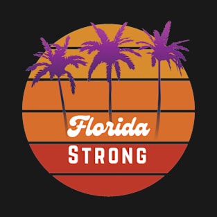 Florida Strong, Retro Sunset Florida T-Shirt