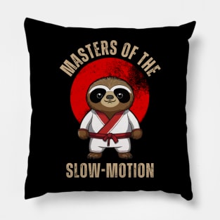 Funny Sloth Karate Master Of The Slow-Motion Pillow