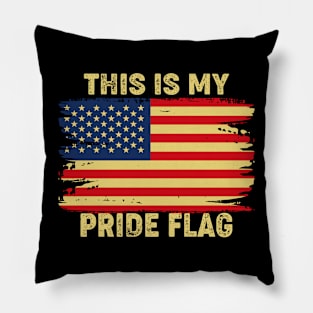 This Is My Pride Flag USA American Patriotic Pillow