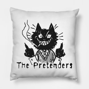 the pretenders and the bad cat Pillow