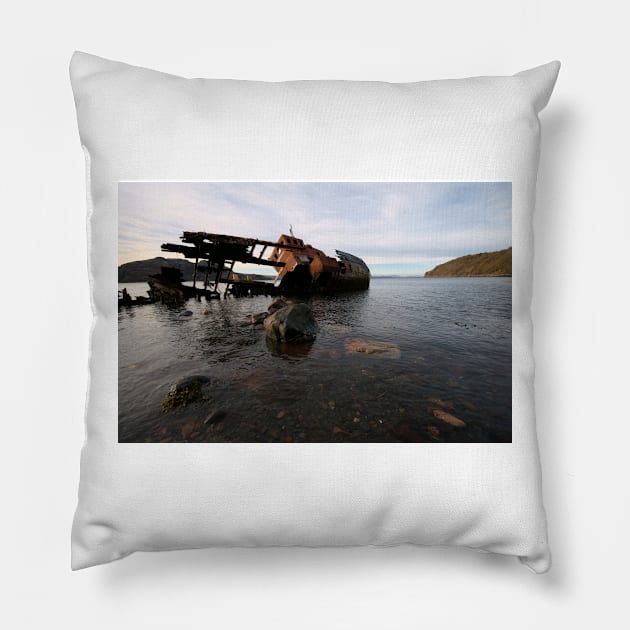 Diabaig, Wester Ross Pillow by StephenJSmith
