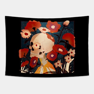 Bloom Amidst Bones Tapestry