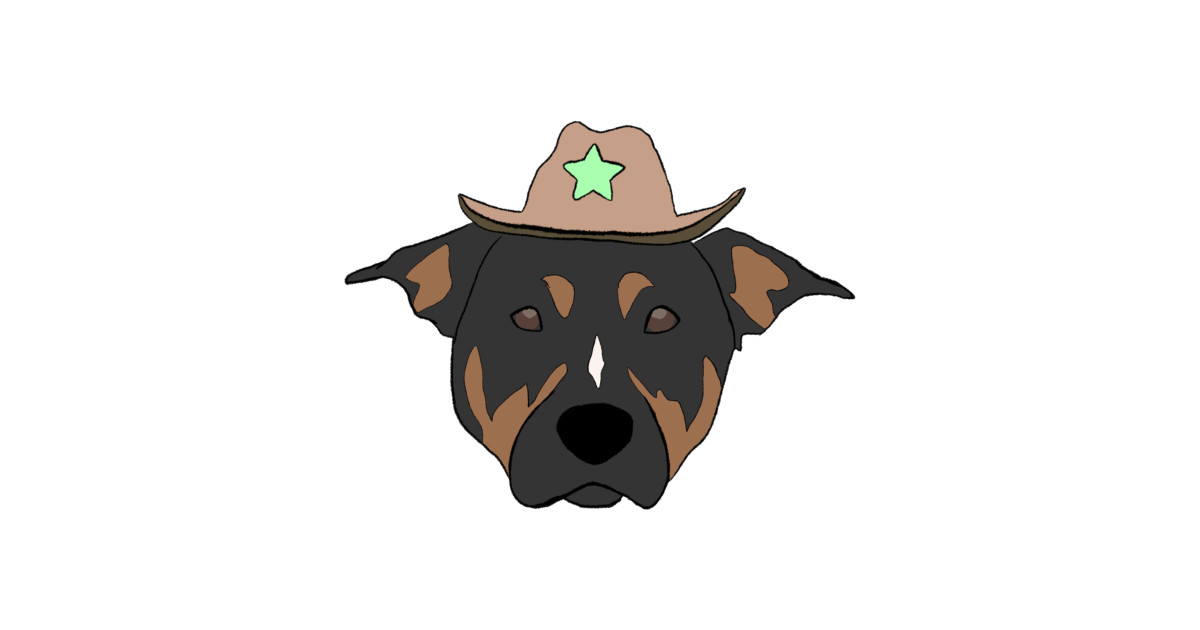 Dog wearing cowboy hat Dog TShirt TeePublic