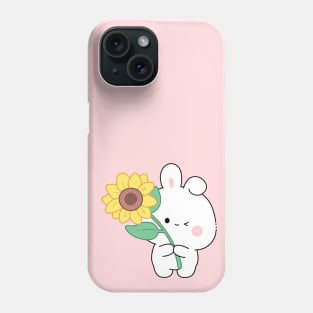 Cute Bunny Sunflower Phone Case